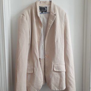 Ambiance Small Suit Jacket Blazer Peach Women